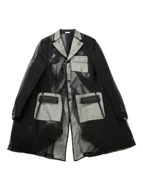 Comme des Garçons Homme Plus tulle-inserts jacket