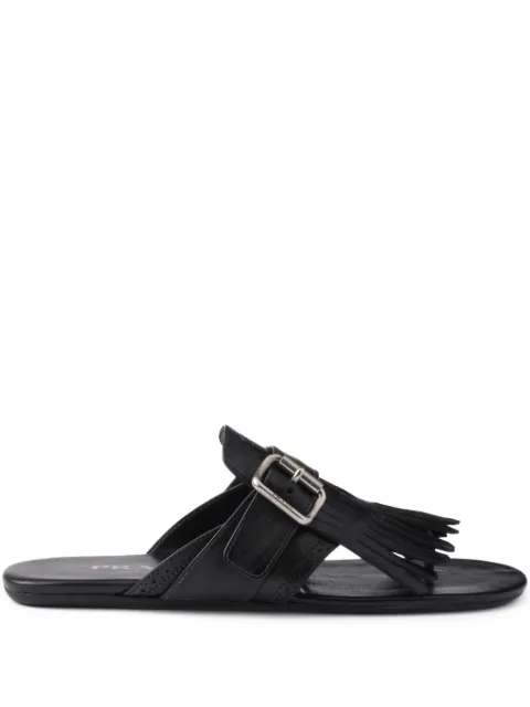 Prada Shuffle leather thong sandals