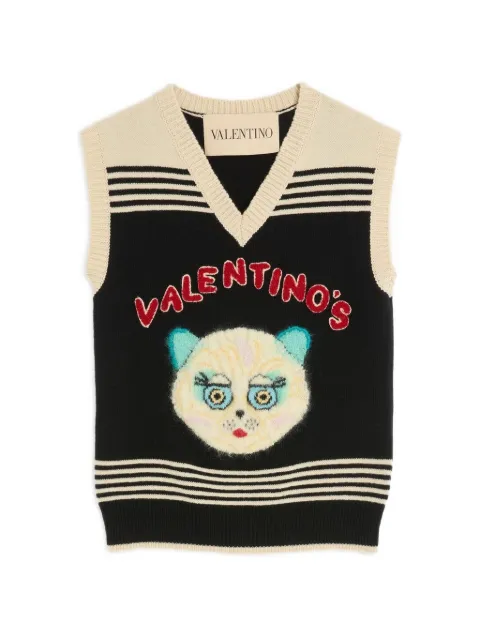 Valentino Garavani Le Chat De La Maison embroidered gilet