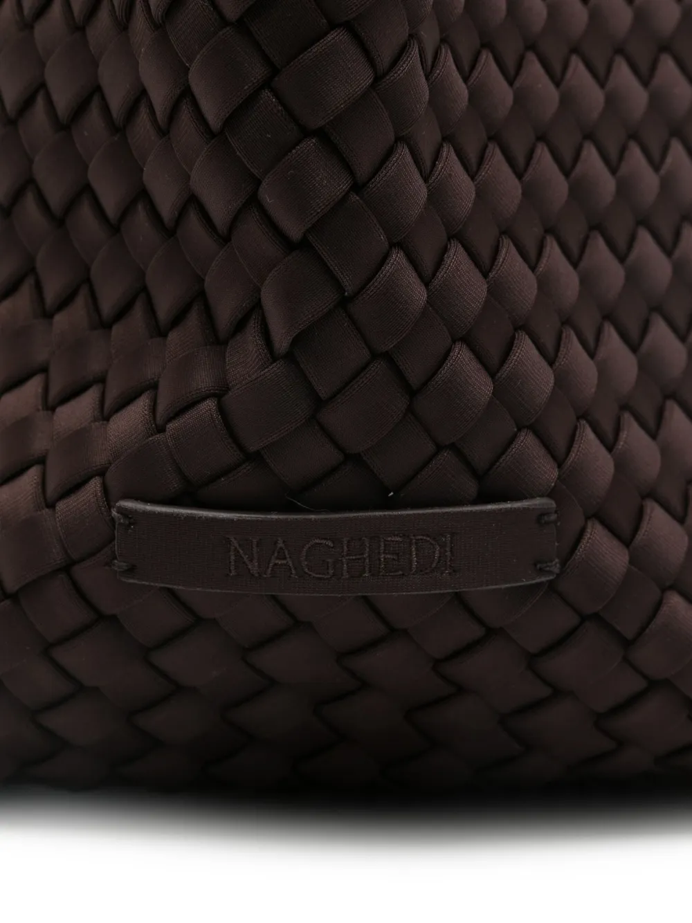 NAGHEDI St. Barths medium shopper met handgreep Bruin