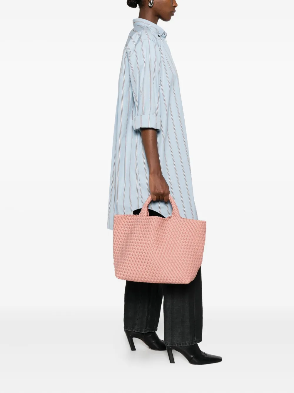 NAGHEDI ST BARTHS SMALL TOTE BAG - Roze