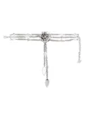 Blumarine rose-motif necklace - Silver