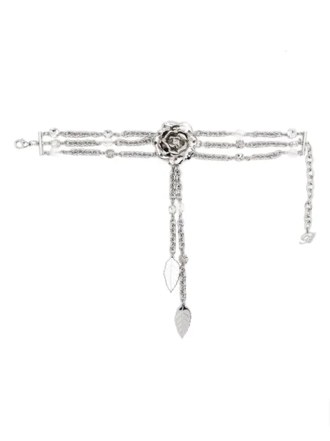 Blumarine collar con motivo de rosa