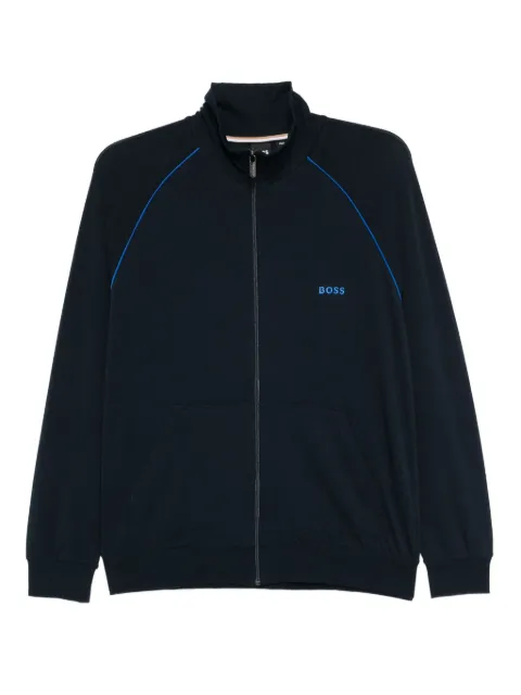 BOSS logo-embroidered jacket