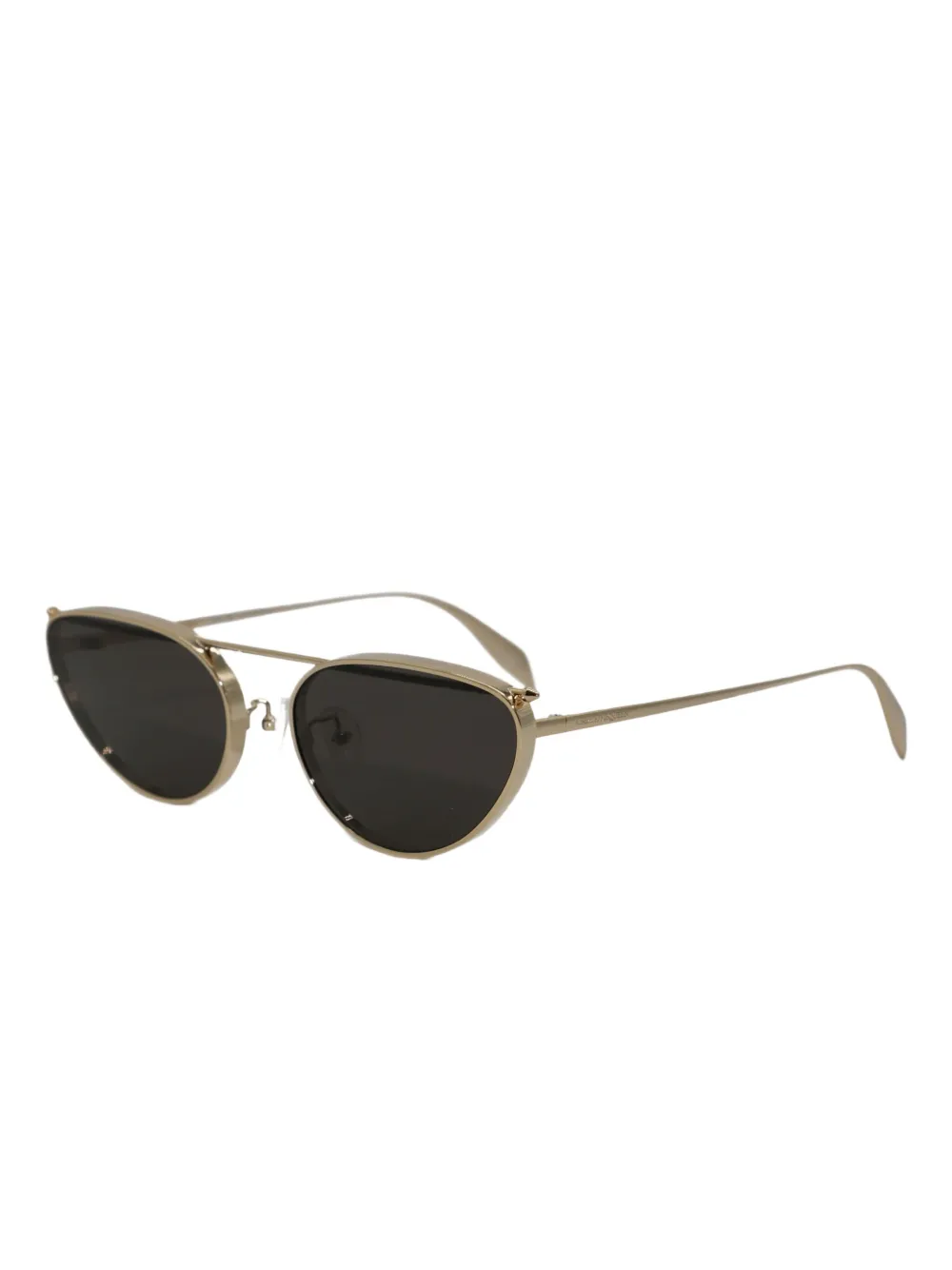 Alexander McQueen Eyewear Zonnebril met cat-eye montuur Goud