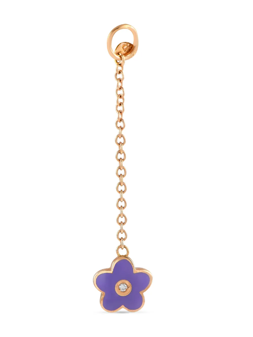 Aaron Basha 18K rose gold flower diamond pendant - ピンク Aaron Basha 18K rose gold flower diamond pendant - ピンク