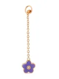 Aaron Basha 18K rose gold flower diamond pendant - Pink