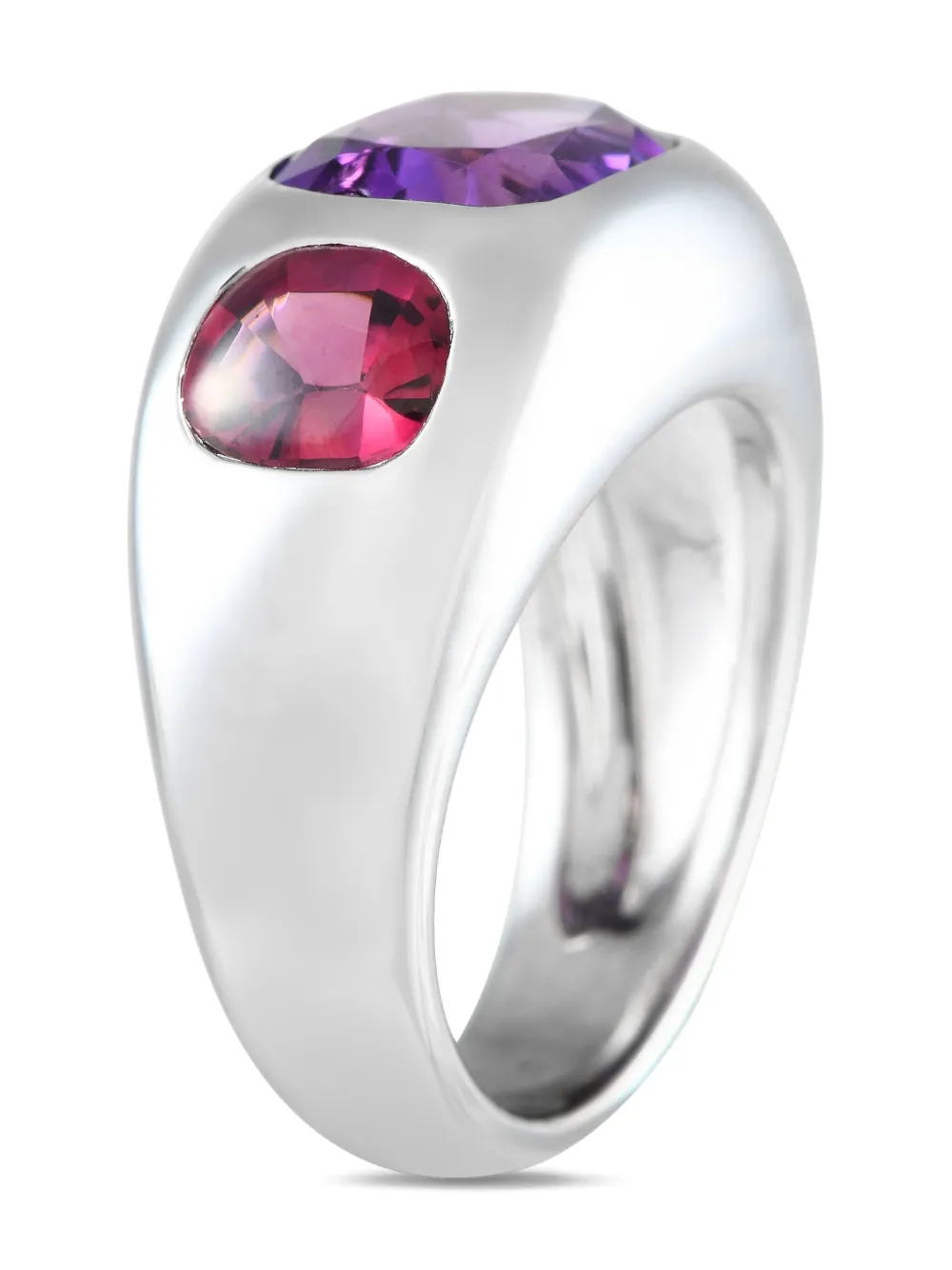 18K white gold Coco Mini amethyst ring