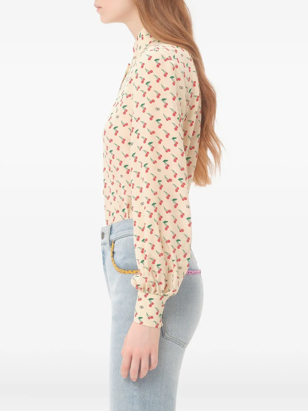 Valentino Garavani Cherryfic blouse Beige