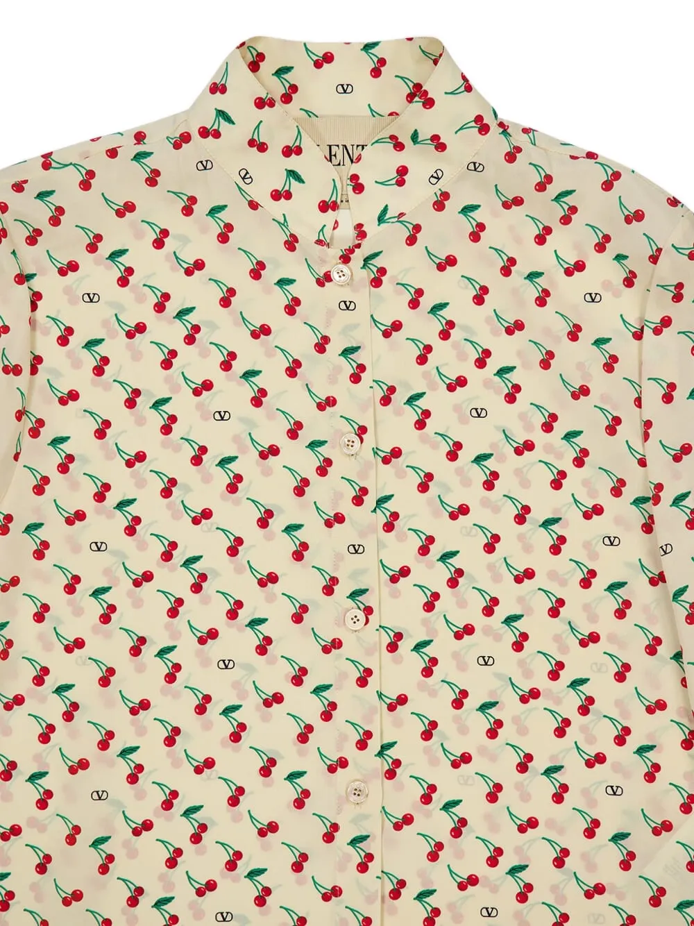 Cherryfic-print shirt