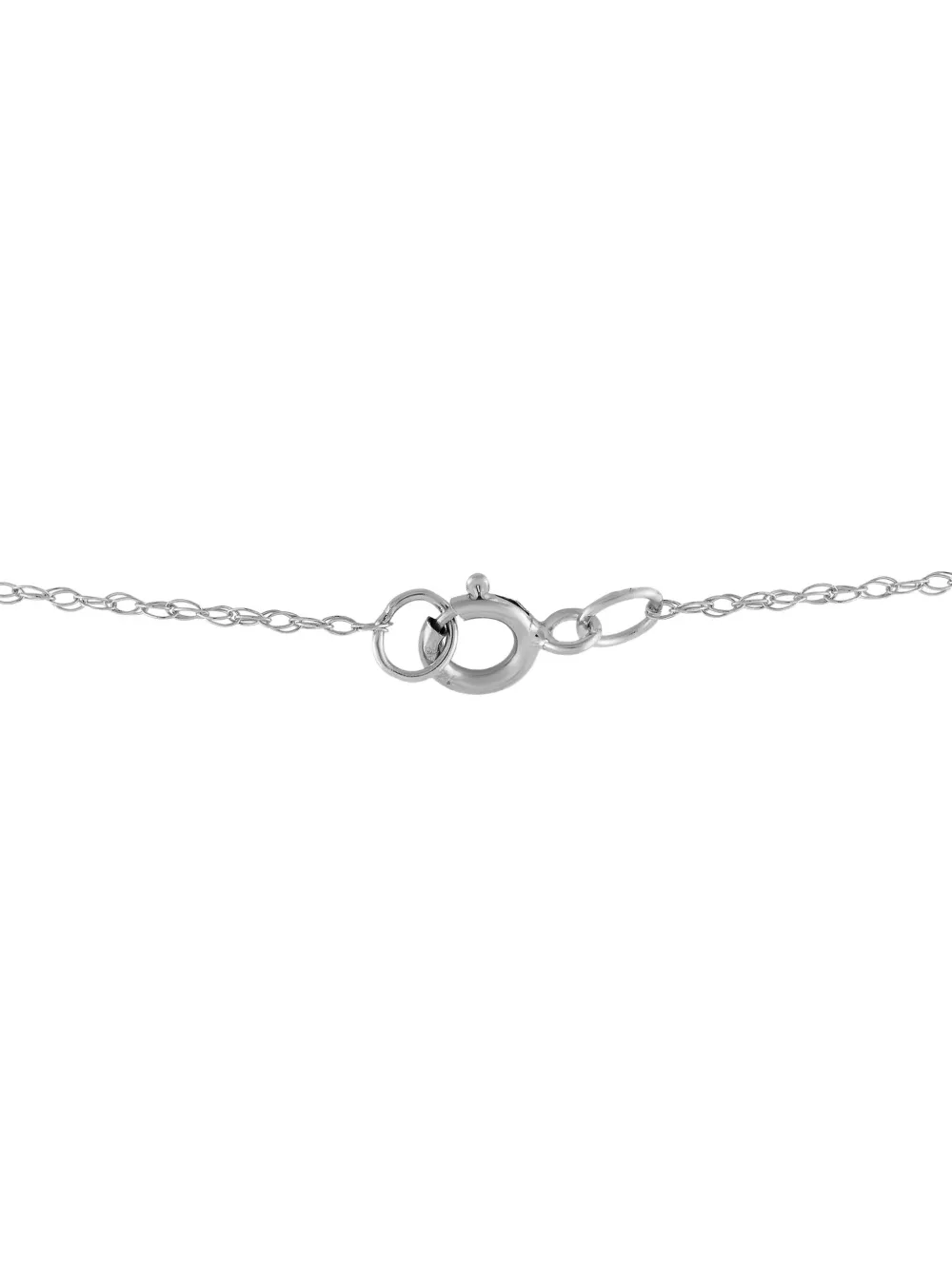 LB Exclusive 14K white gold diamond and garnet necklace | Image 2