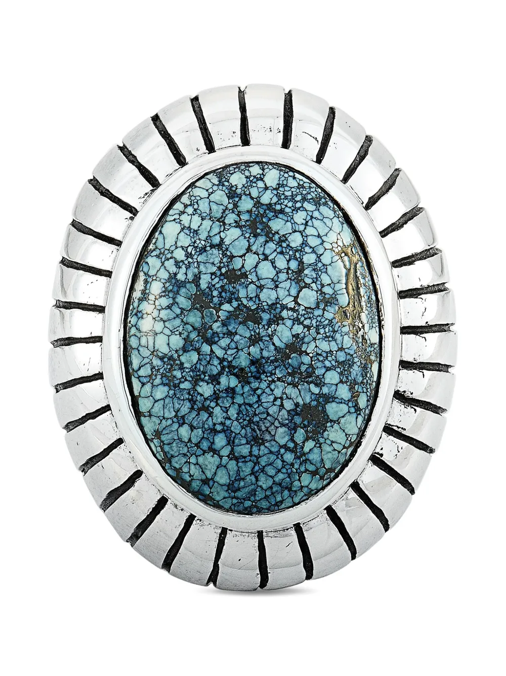 Pre-owned King Baby Sterling Silver Turquoise Ring