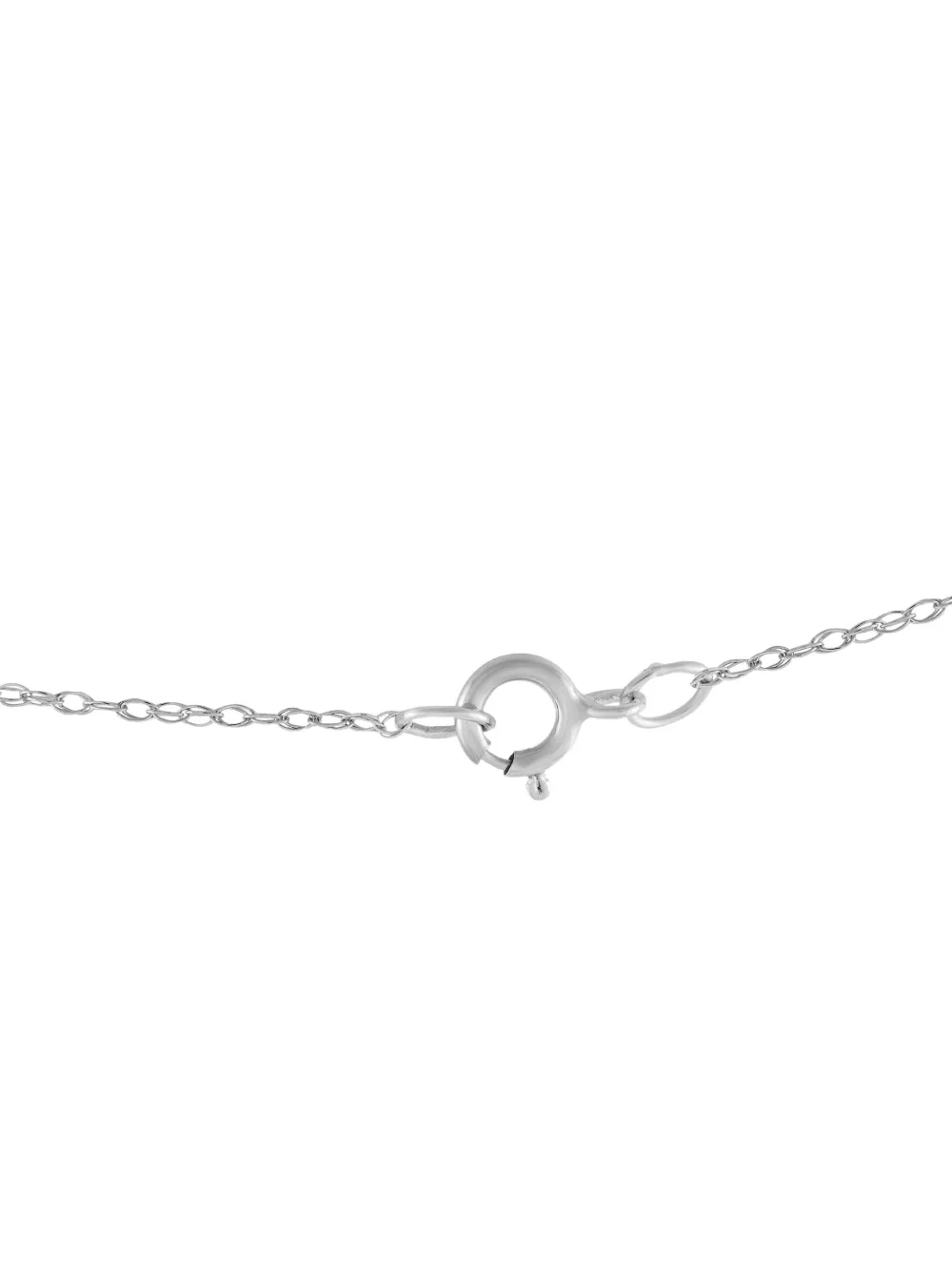 LB Exclusive 14kt white gold diamond and opal necklace | Image 2