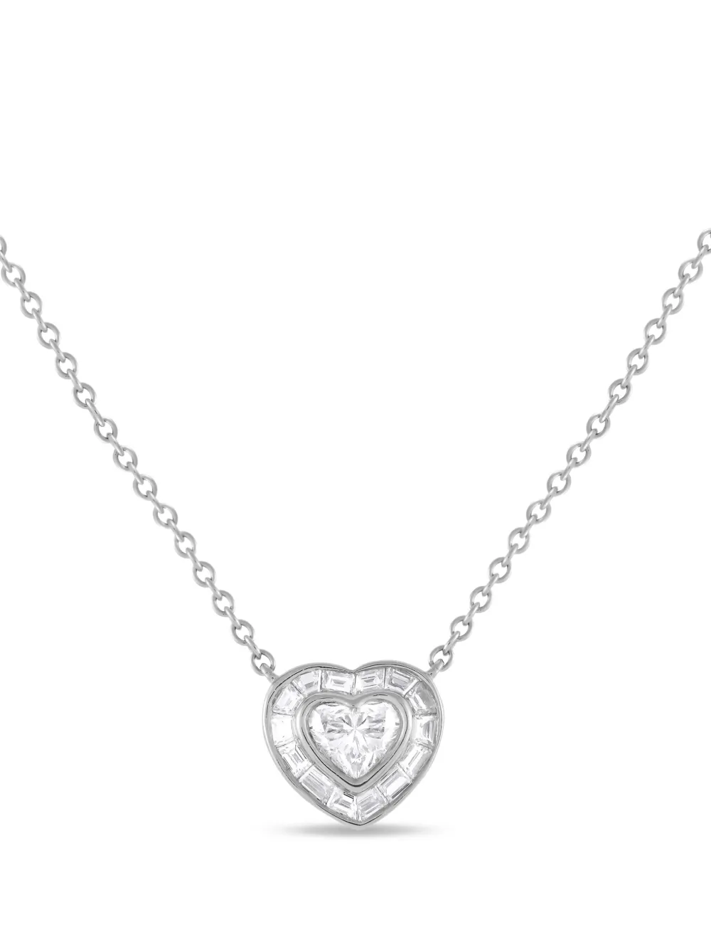LB Exclusive Heart ダイヤモンド ネックレス 18Kホワイトゴールド - ゴールドトーン LB Exclusive Heart ダイヤモンド ネックレス 18Kホワイトゴールド - ゴールドトーン