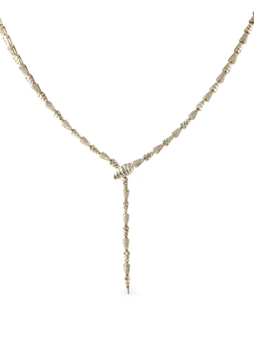 Collier en 14ct serti de serpentine et de diamant - LB Exclusive - Modalova