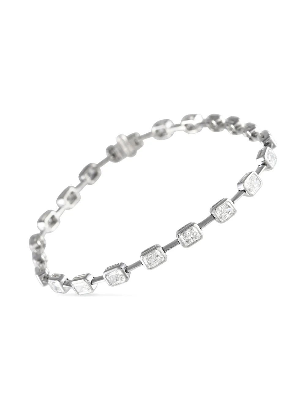 18K white gold diamond bracelet