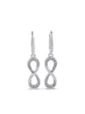 LB Exclusive 10kt white gold Infinity earrings - Silver