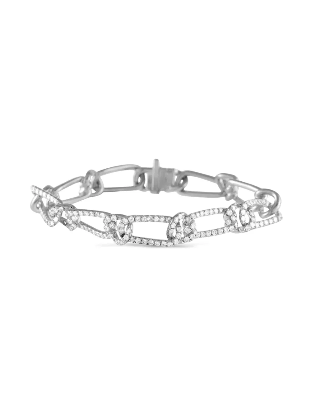 18K white gold diamond bracelet