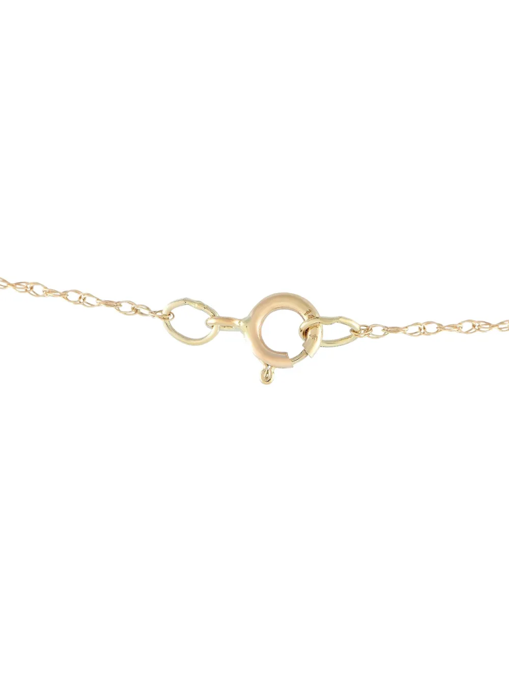 LB Exclusive 14K yellow gold Fower diamond and ruby necklace | Image 2