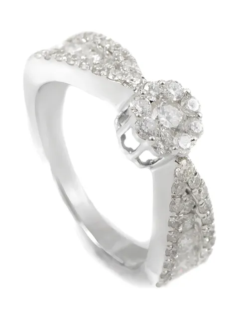 LB Exclusive 14K white gold diamond ring