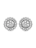LB Exclusive 14K white gold Flower diamond earrings - Silver
