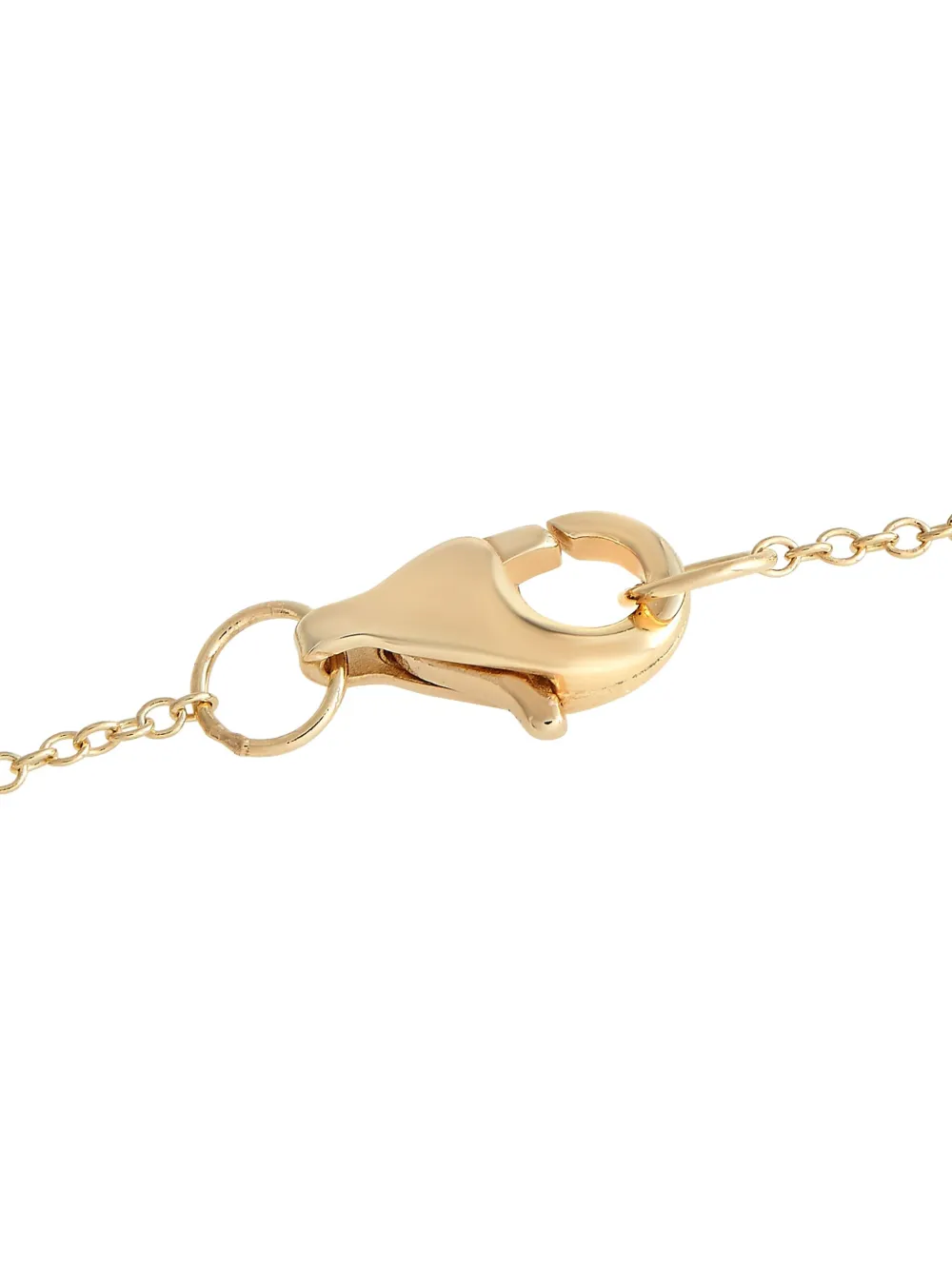 LB Exclusive 14K yellow gold Teardrop diamond necklace | Image 2