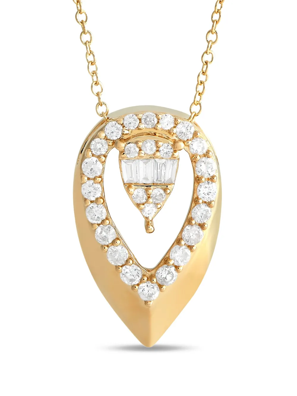 LB Exclusive Teardrop ダイヤモンド ネックレス 14Kイエローゴールド - ゴールドトーン LB Exclusive Teardrop ダイヤモンド ネックレス 14Kイエローゴールド - ゴールドトーン