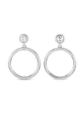 LB Exclusive 14K white gold diamond earrings - Silver