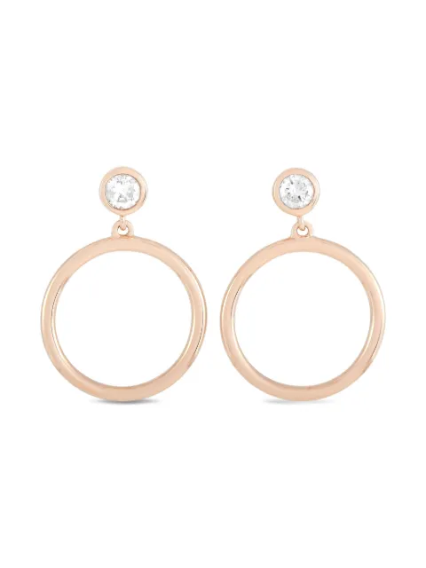 LB Exclusive 14K rose gold diamond earrings