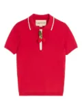 Valentino Garavani cherry-charm polo top - Red
