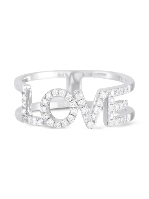 LB Exclusive 14K white gold Love diamond ring