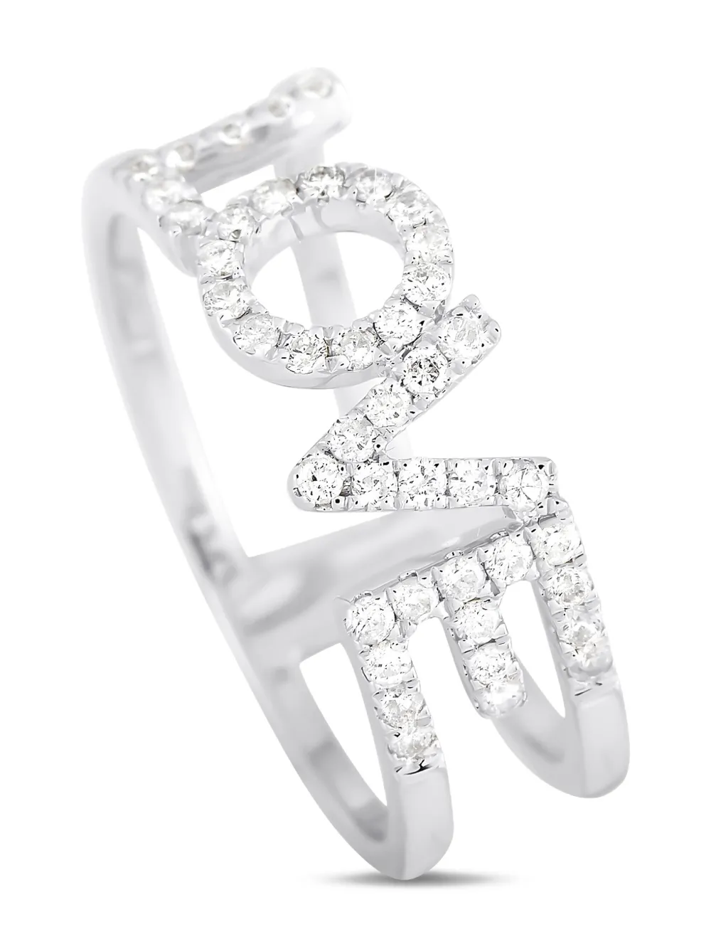 LB Exclusive 14K white gold Love diamond ring | Image 2