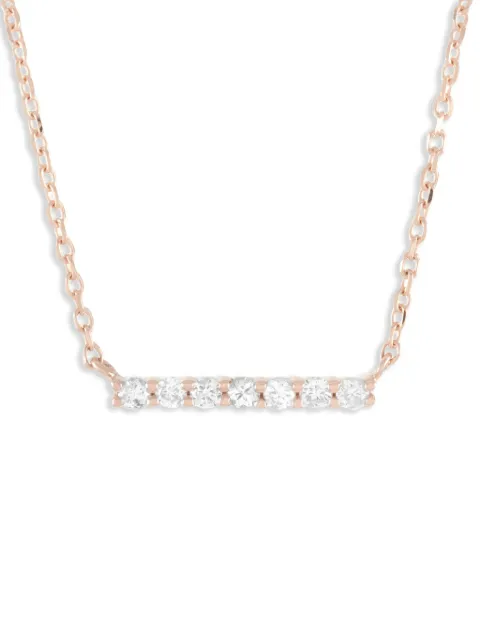 LB Exclusive collar en oro rosa de 14kt con diamante