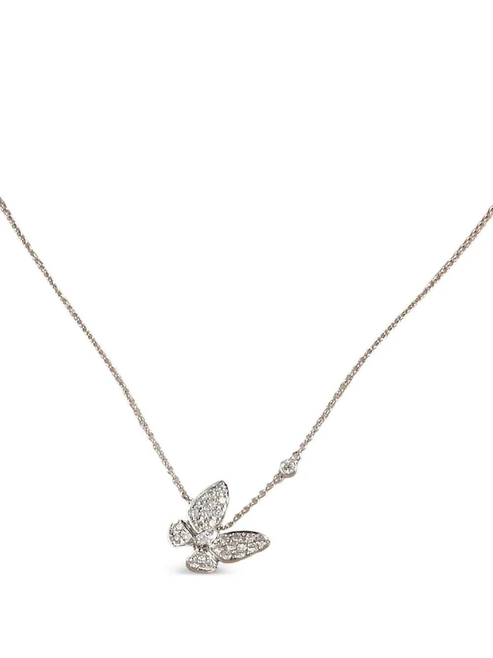 LB Exclusive 18kt white gold Butterfly diamond necklace | Pre-Owned | Image 2