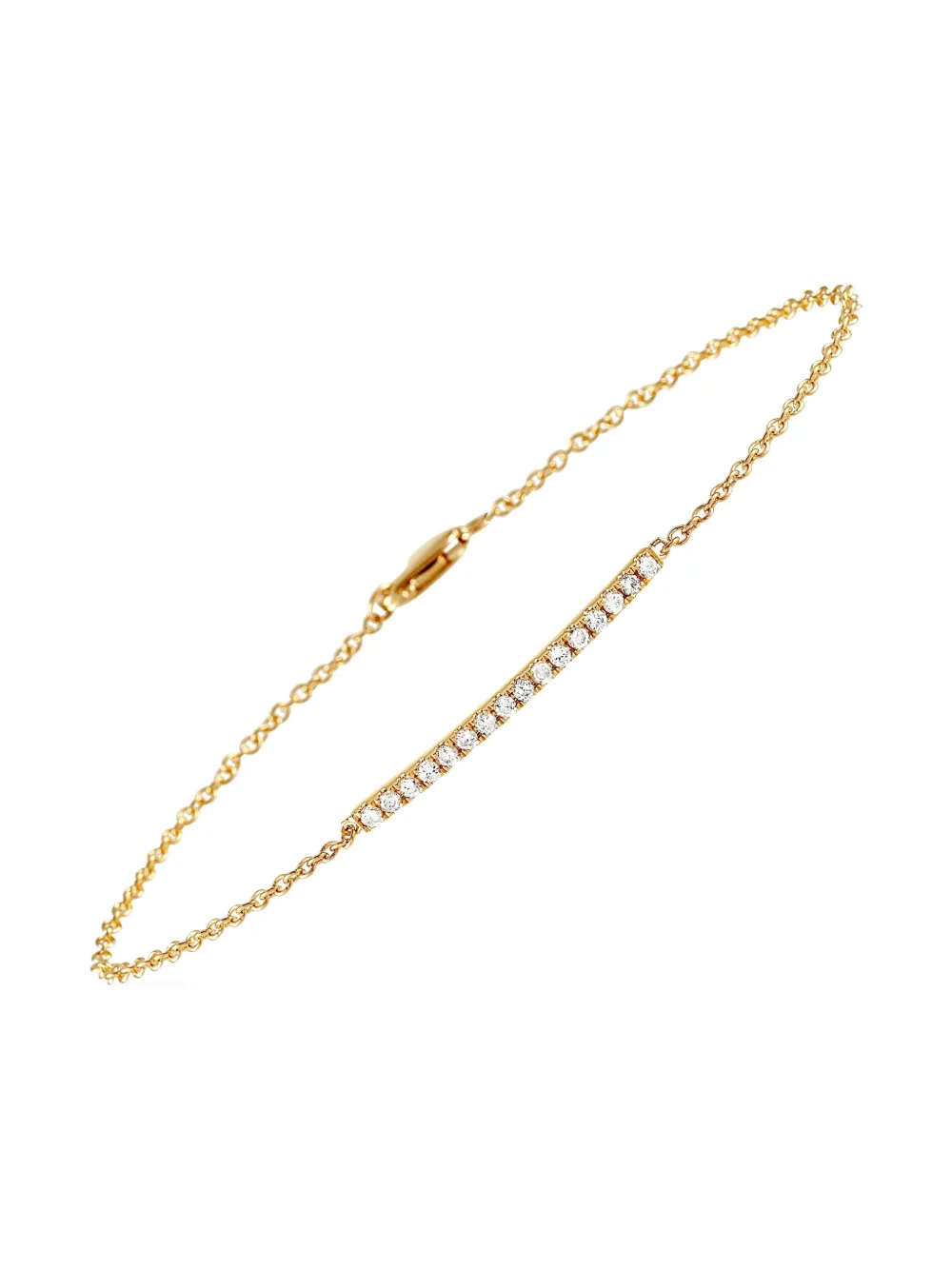 14K yellow gold diamond bracelet