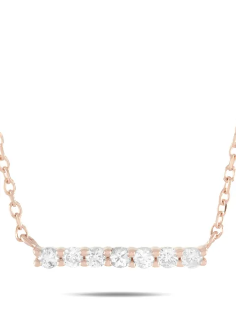 LB Exclusive 14K rose gold diamond necklace