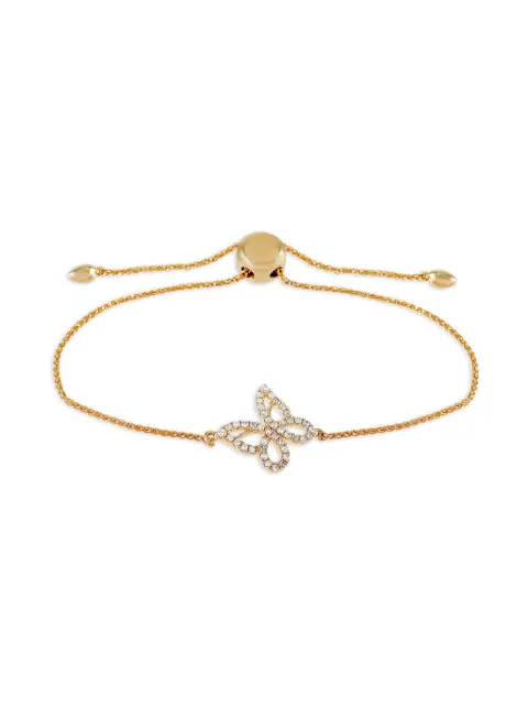 LB Exclusive pulsera Butterfly en oro amarillo de 14kt con diamantes