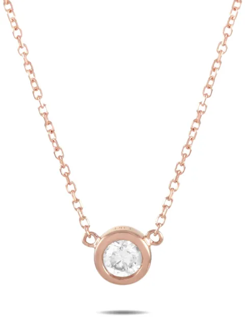 LB Exclusive 14K rose gold diamond necklace