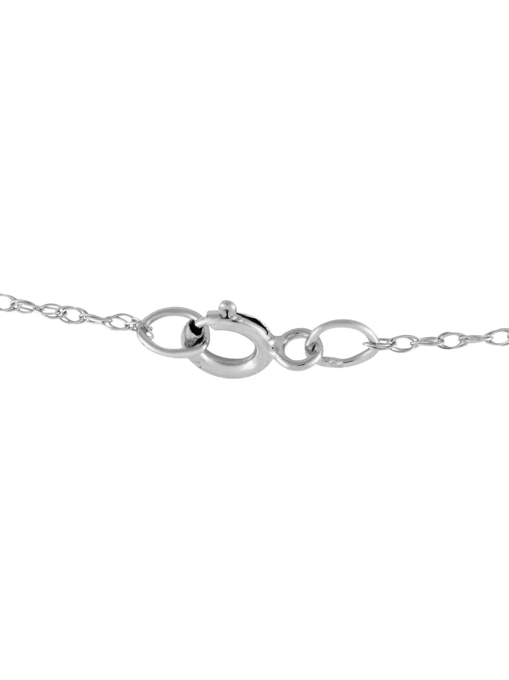 LB Exclusive pre-owned 14K white gold diamond and topaz pendant necklace | Image 2