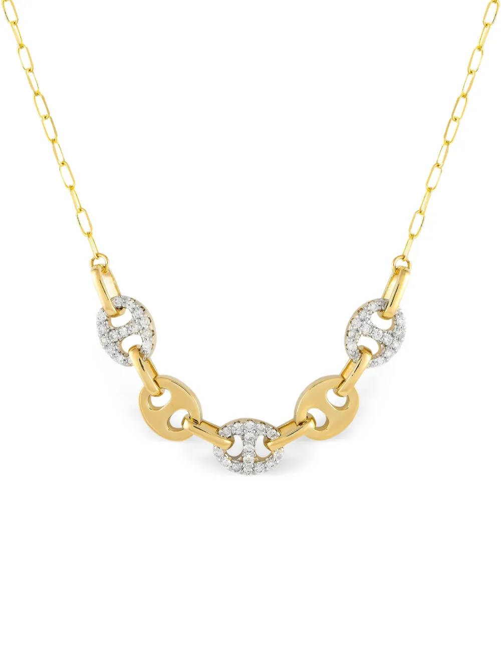 LB Exclusive 14kt yellow gold diamond necklace - ゴールドトーン LB Exclusive 14kt yellow gold diamond necklace - ゴールドトーン