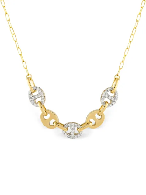 LB Exclusive 14kt yellow gold diamond necklace