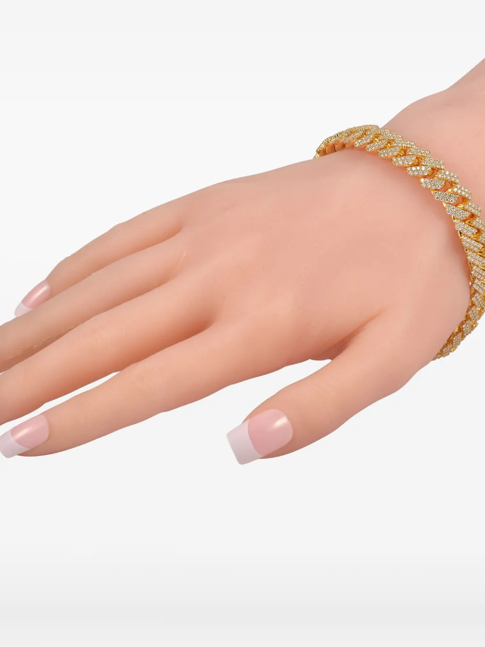 LB Exclusive 14kt yellow gold Cuban-link diamond bracelet - ゴールドトーン LB Exclusive 14kt yellow gold Cuban-link diamond bracelet - ゴールドトーン