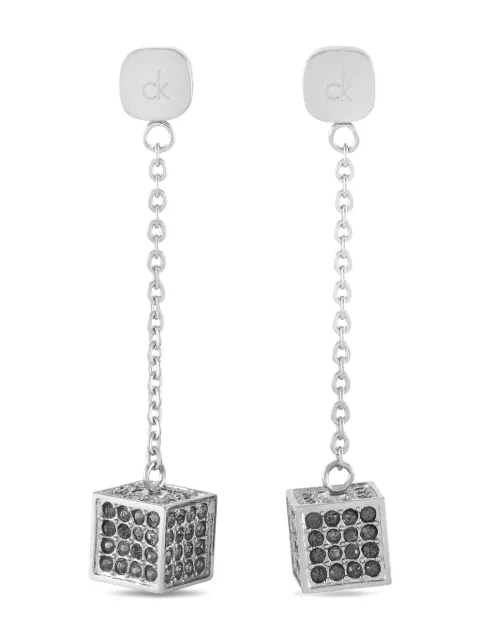 Calvin Klein Vintage crystal-embellished earrings 