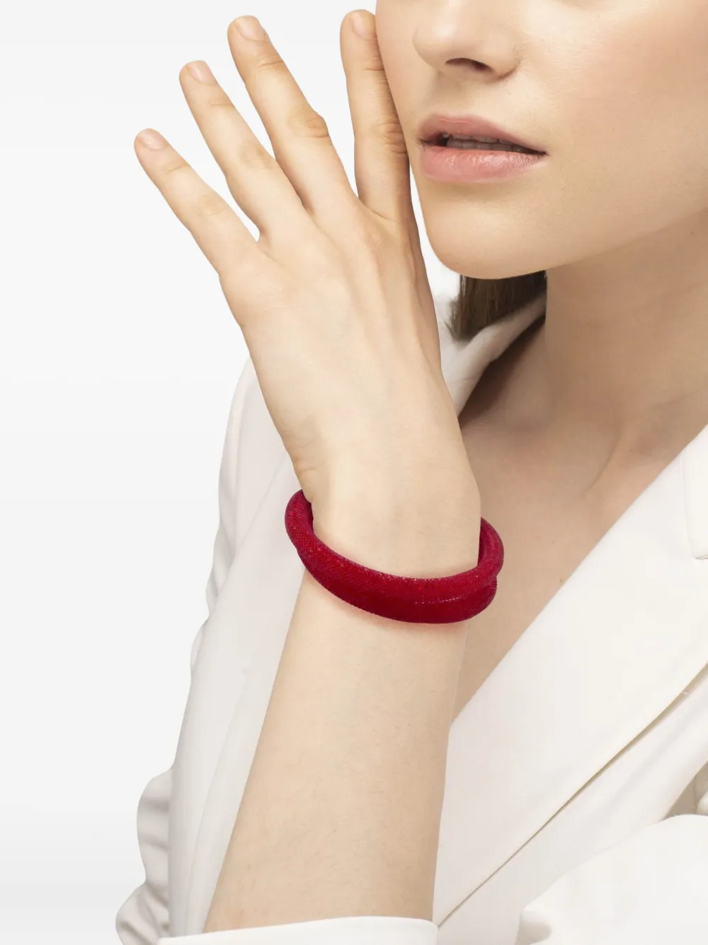 Swarovski pre-owned gold red crystal bracelet | Image 2