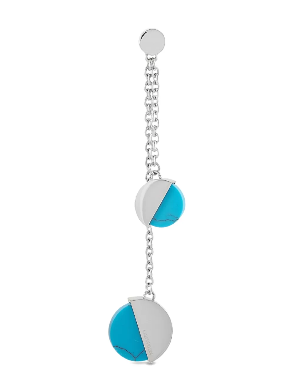 Calvin Klein Vintage two-tone design earrings | Image 2