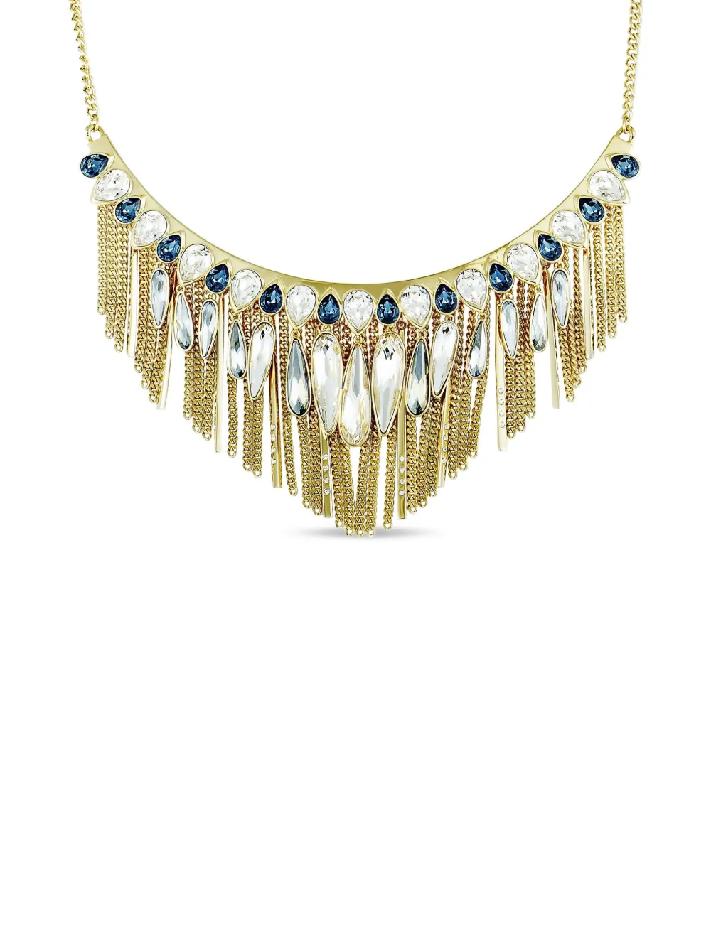 Swarovski ステートメント ネックレス - ゴールドトーン Swarovski ステートメント ネックレス - ゴールドトーン