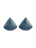 Swatch Vintage 14K white gold Confore earrings - Blue