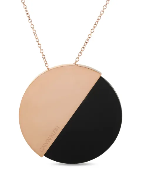 Calvin Klein Vintage two-tone design necklace 