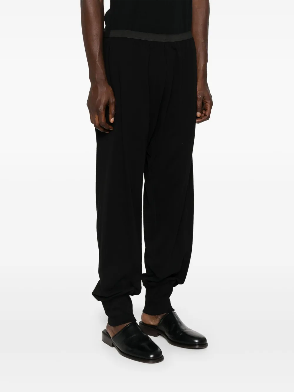 The Row Katoenen broek Zwart