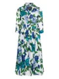 Samantha Sung Aster midi dress - Blue